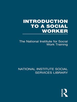 cover image of Introduction to a Social Worker